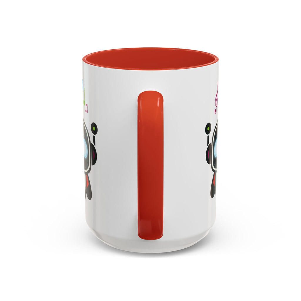 Music BOT Accent Coffee Mug (11, 15oz) (Light Edition with Black Print)