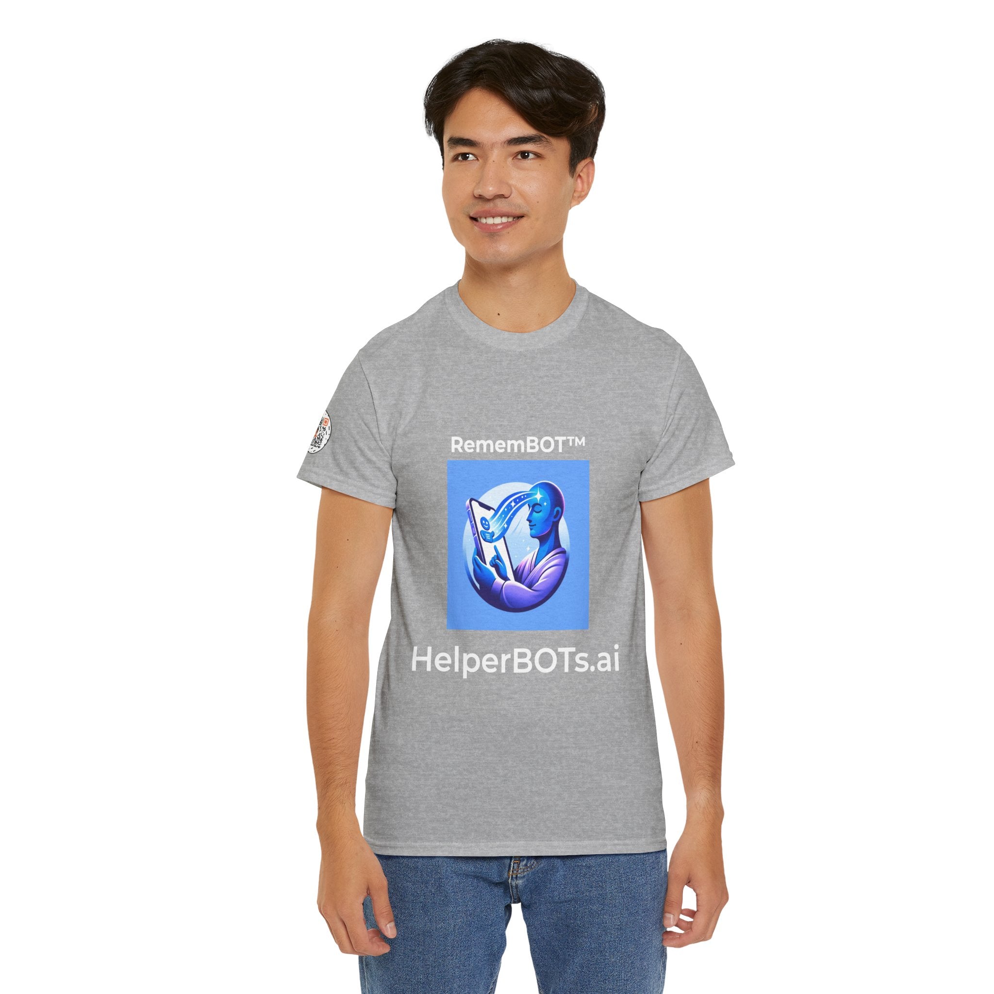 Unisex RememBOT™ Heavy Cotton Tee (Light Edition with White Lettering)