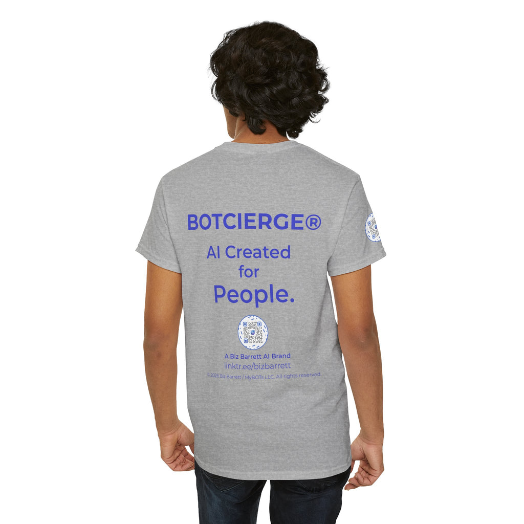 Unisex RememBOT™ Heavy Cotton Tee (Light Edition with Purple Print)
