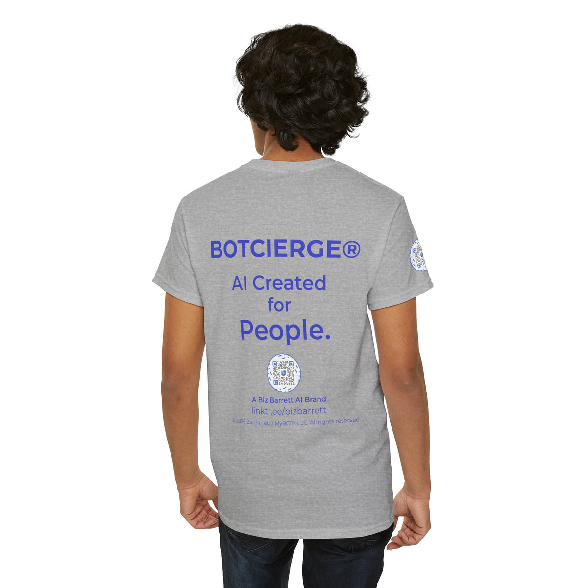 Unisex RememBOT™ Heavy Cotton Tee (Light Edition with Purple Print)