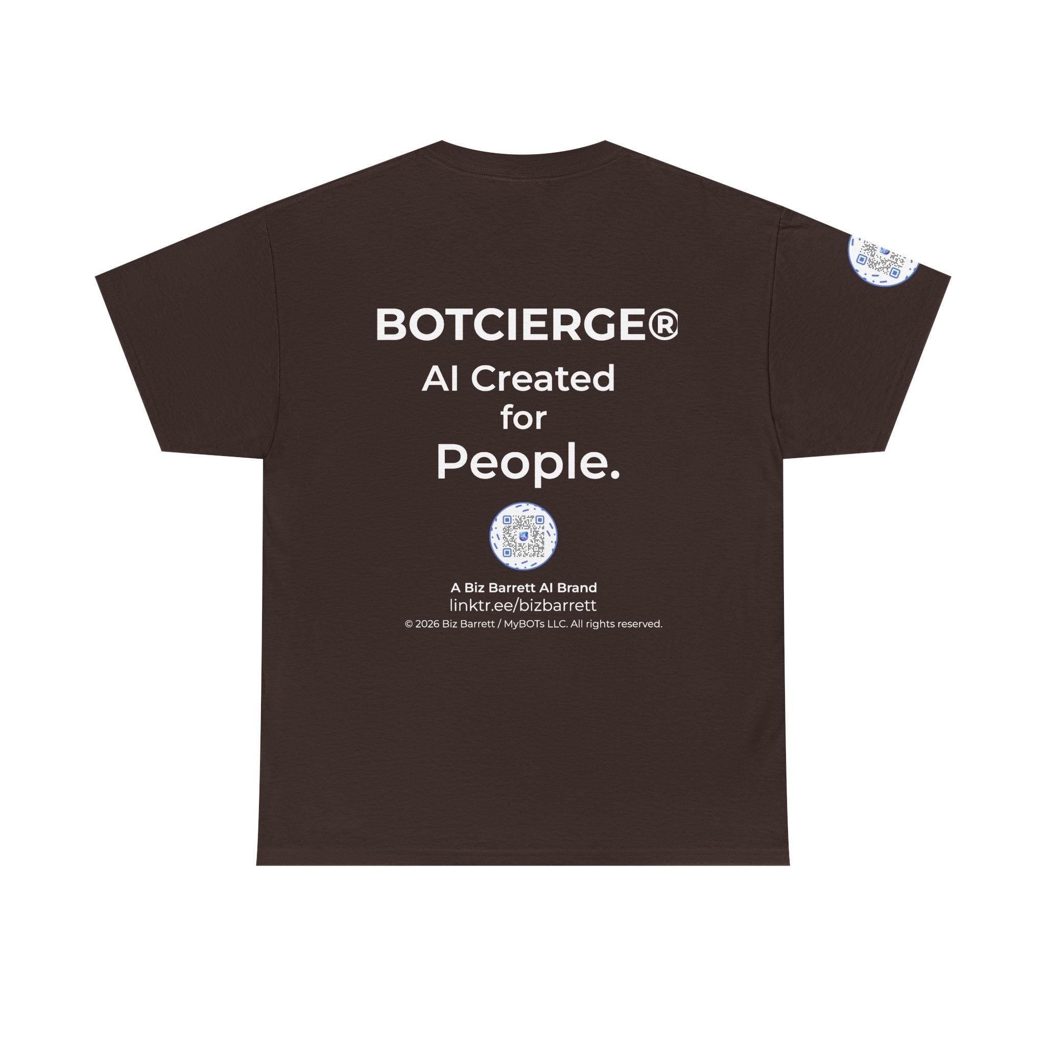 Unisex RememBOT™ Heavy Cotton Tee (Dark Edition with White Print)