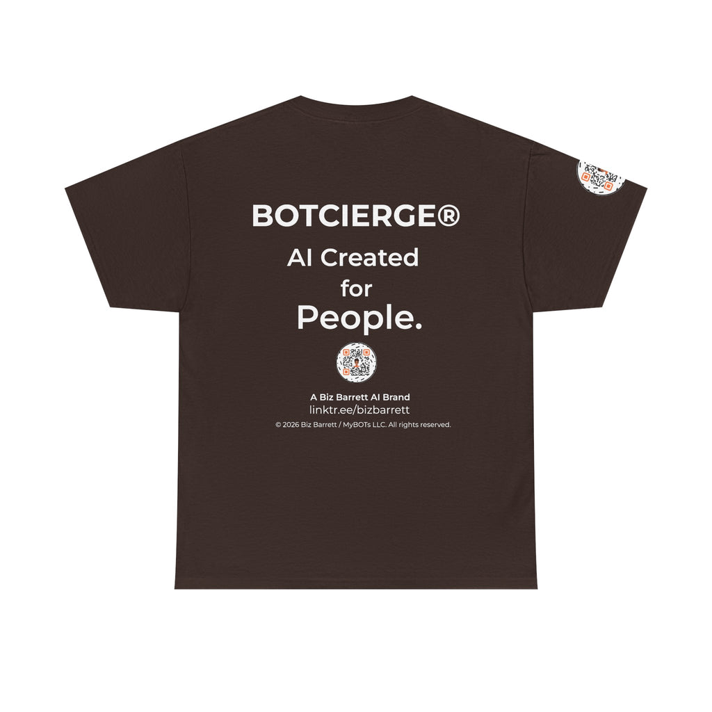 Unisex Personal Development BOT Heavy Cotton Tee (Dark Edition with White Print)