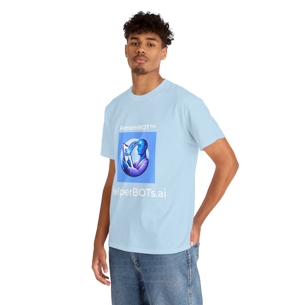 Unisex RememBOT™ Heavy Cotton Tee (Light Edition with White Lettering)