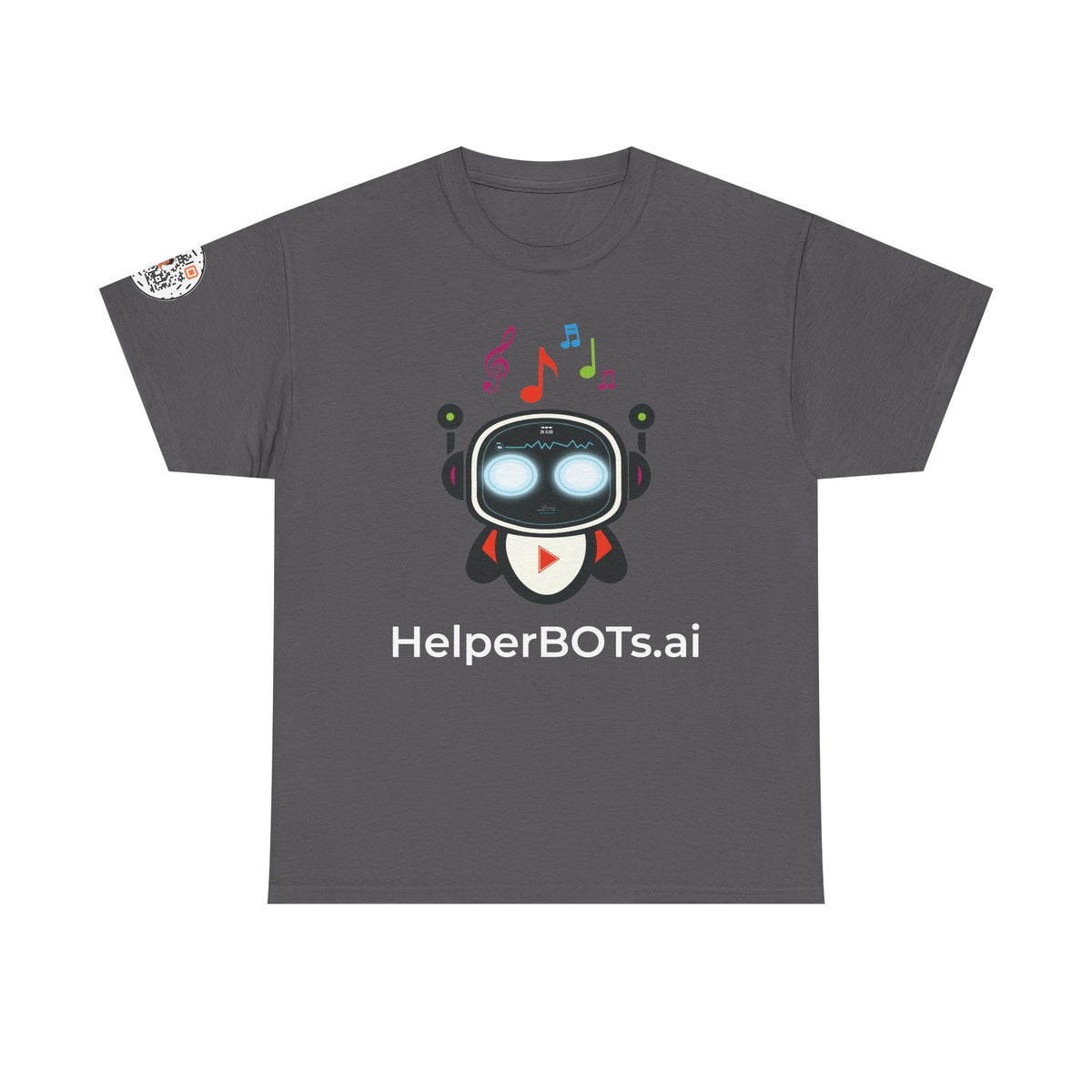 Unisex Music BOT Heavy Cotton Tee (Dark Edition with White Print)