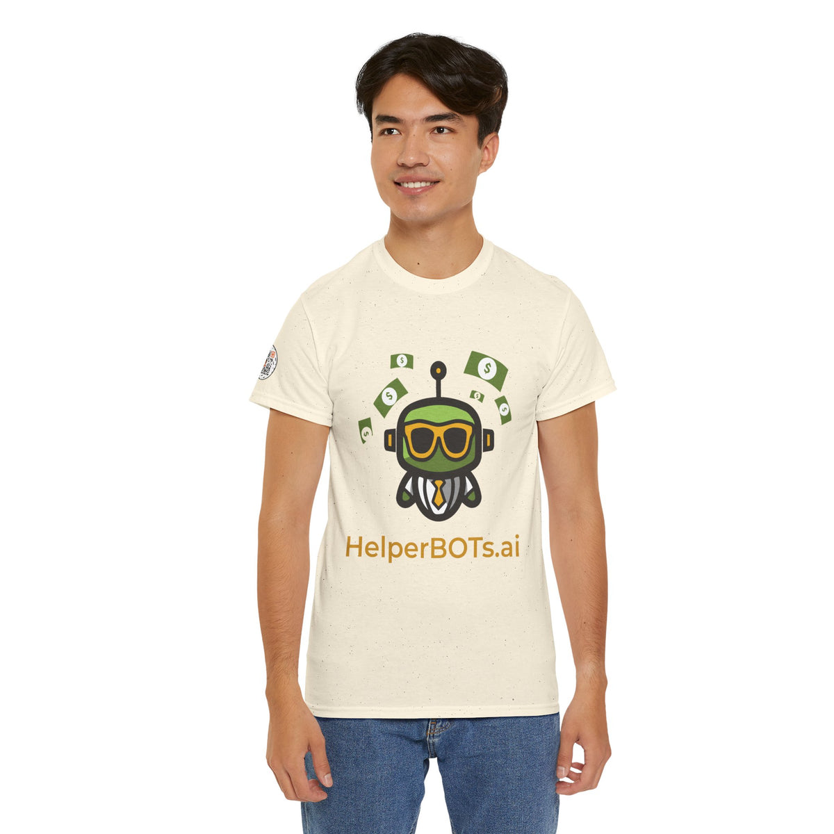 Unisex Financial BOT Heavy Cotton Tee (Light Edition with Gold Print)