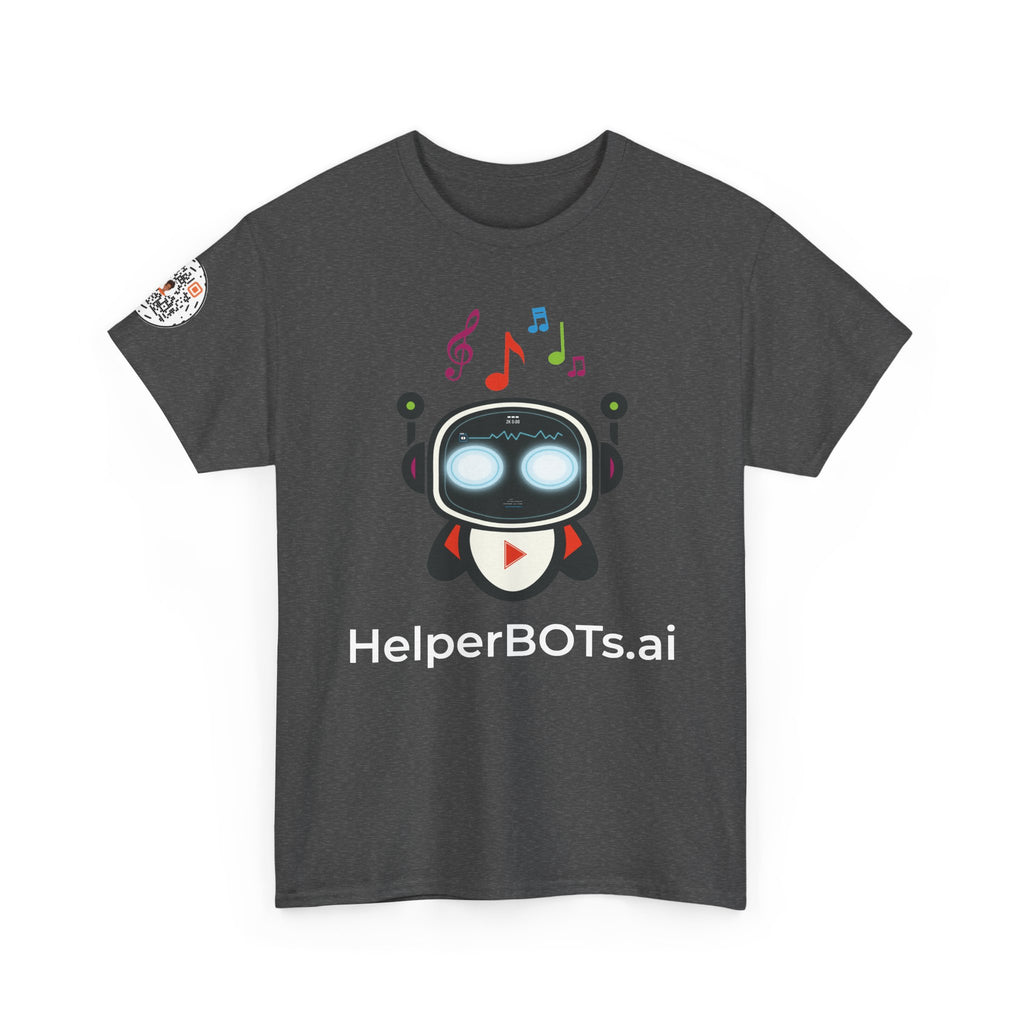 Unisex Music BOT Heavy Cotton Tee (Dark Edition with White Print)