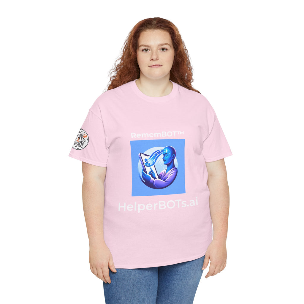 Unisex RememBOT™ Heavy Cotton Tee (Light Edition with White Lettering)