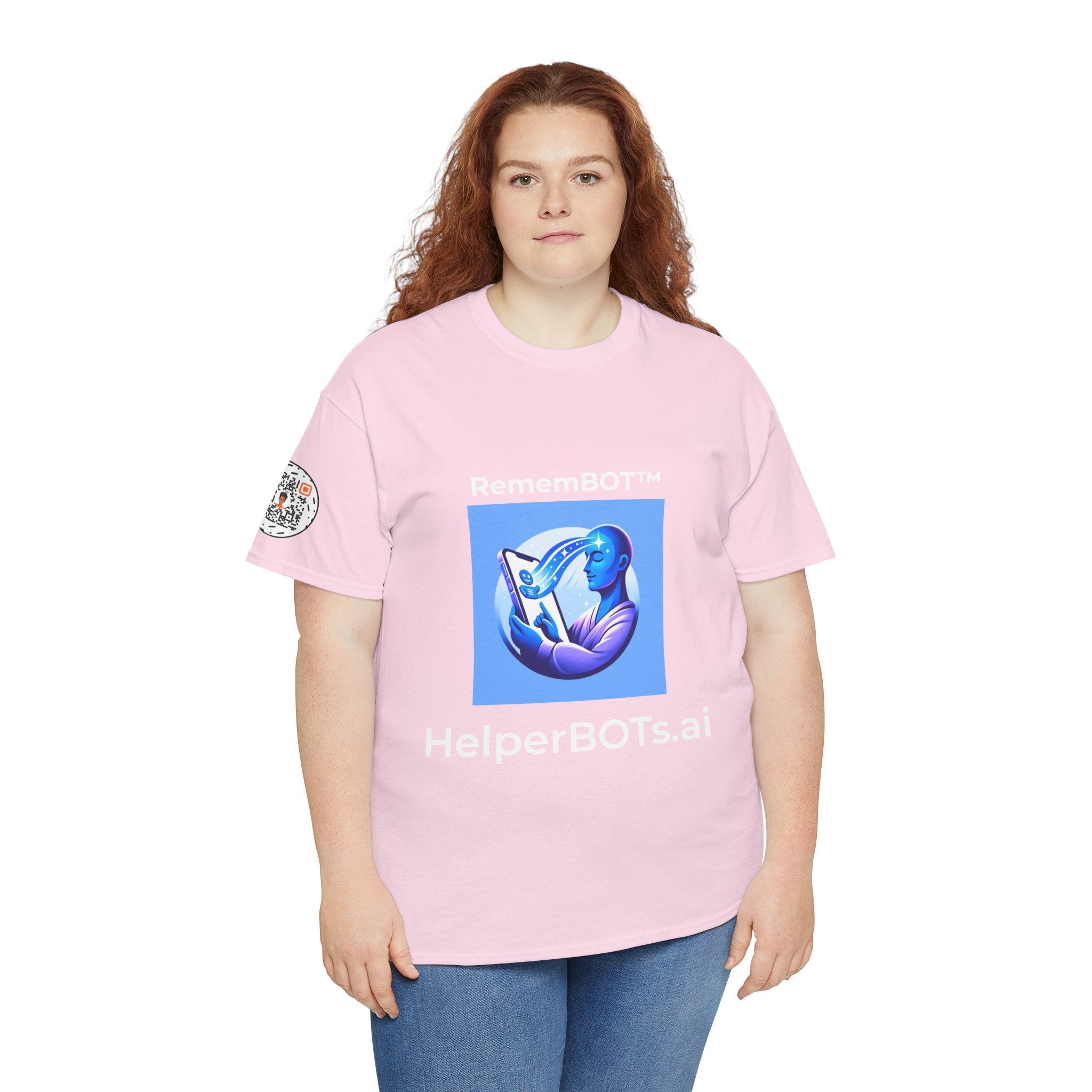 Unisex RememBOT™ Heavy Cotton Tee (Light Edition with White Lettering)
