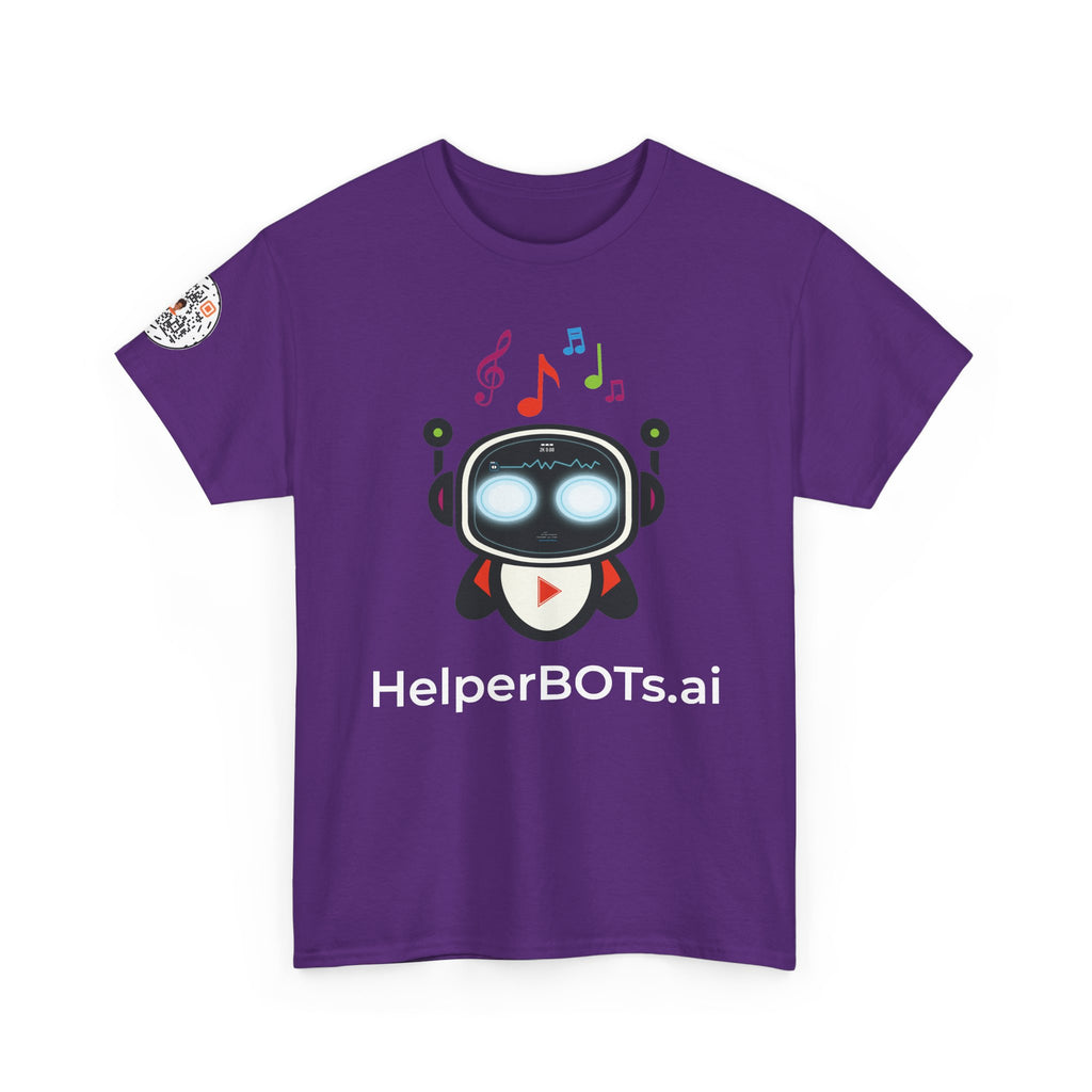 Unisex Music BOT Heavy Cotton Tee (Dark Edition with White Print)