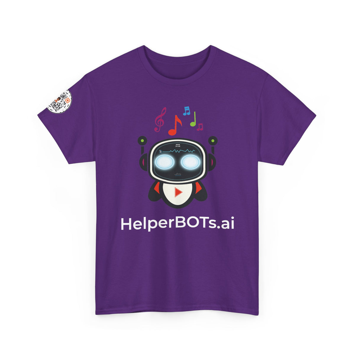Unisex Music BOT Heavy Cotton Tee (Dark Edition with White Print)