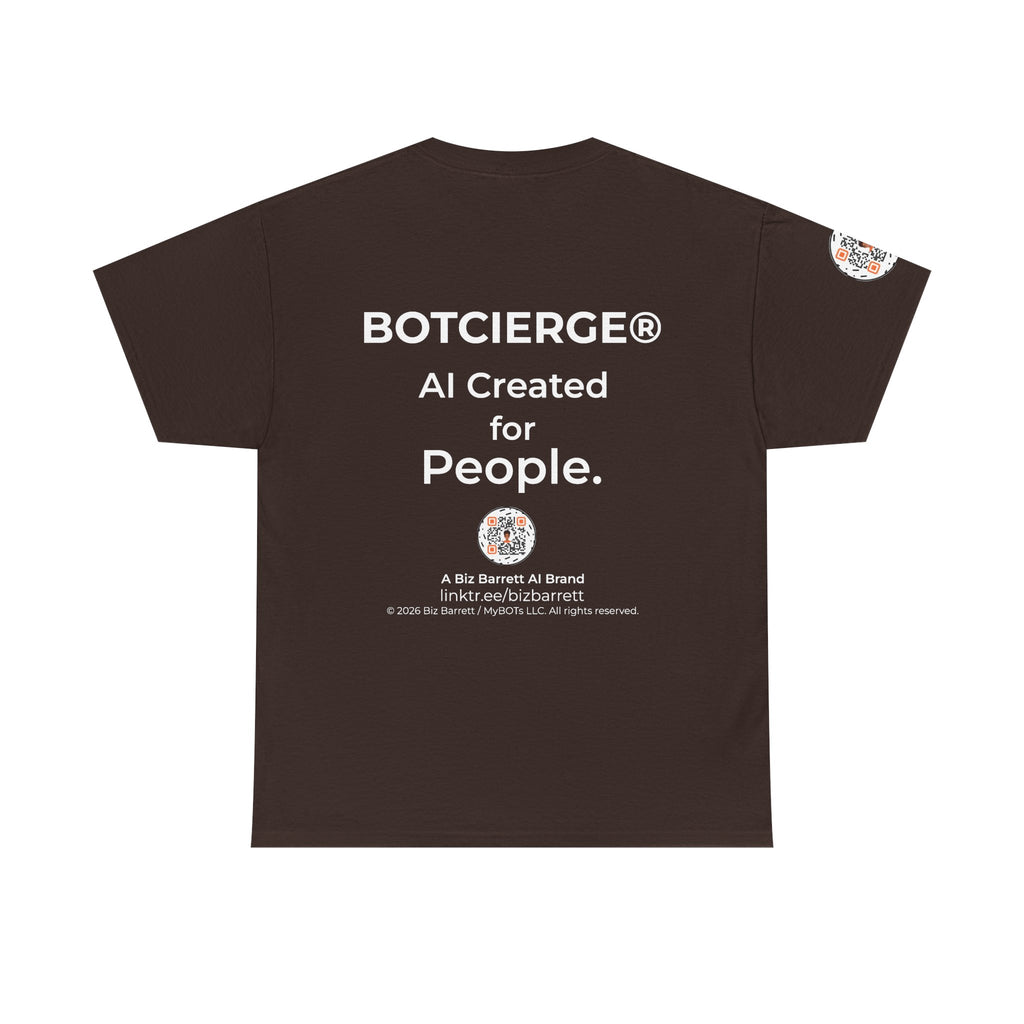 Unisex Love and Relationships BOT Heavy Cotton Tee (Dark Edition with White Print)