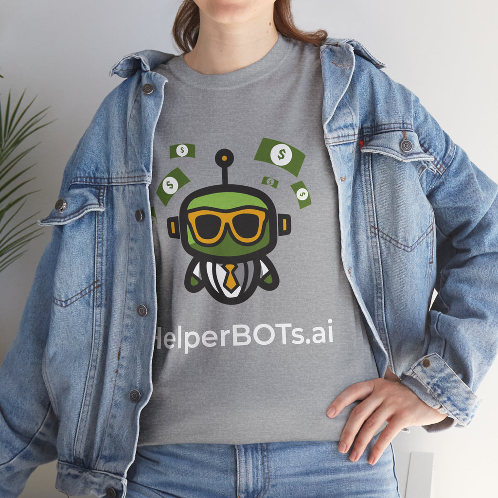 Unisex Financial BOT Heavy Cotton Tee (Dark Edition with White Print)