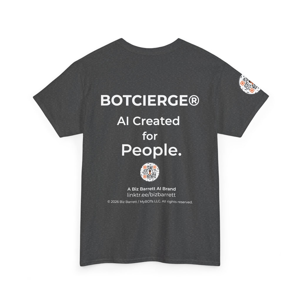 Unisex Music BOT Heavy Cotton Tee (Dark Edition with White Print)