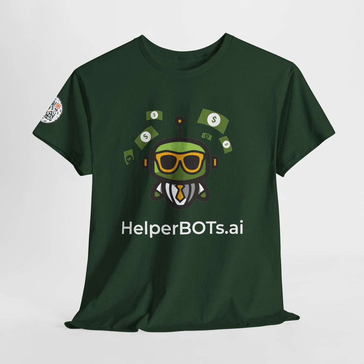 Unisex Financial BOT Heavy Cotton Tee (Dark Edition with White Print)