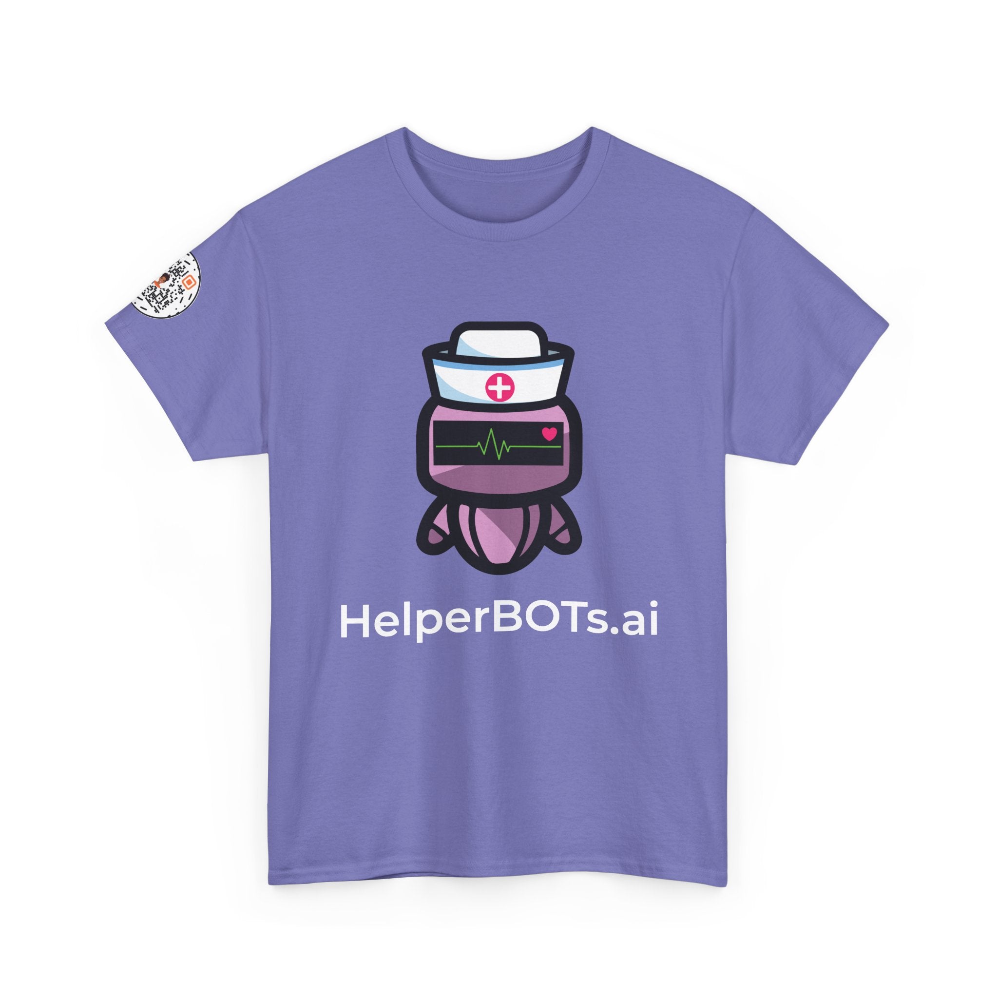 Unisex Healthcare BOT Heavy Cotton Tee (Dark Edition with White Print)