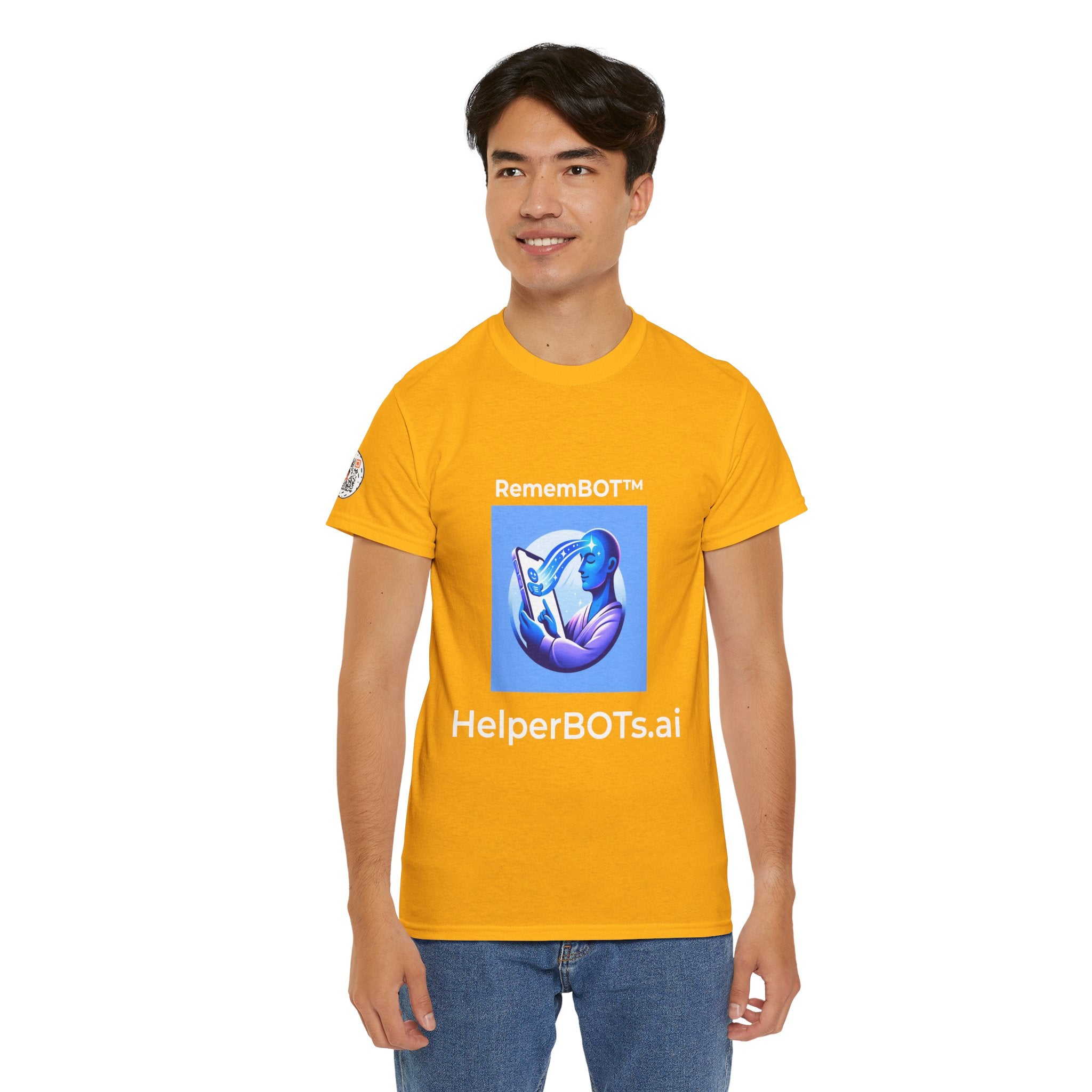Unisex RememBOT™ Heavy Cotton Tee (Light Edition with White Lettering)