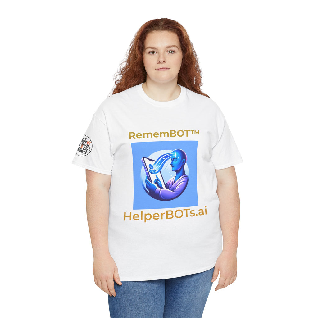 Unisex RememBOT™ Heavy Cotton Tee (Light Edition with Gold Lettering)