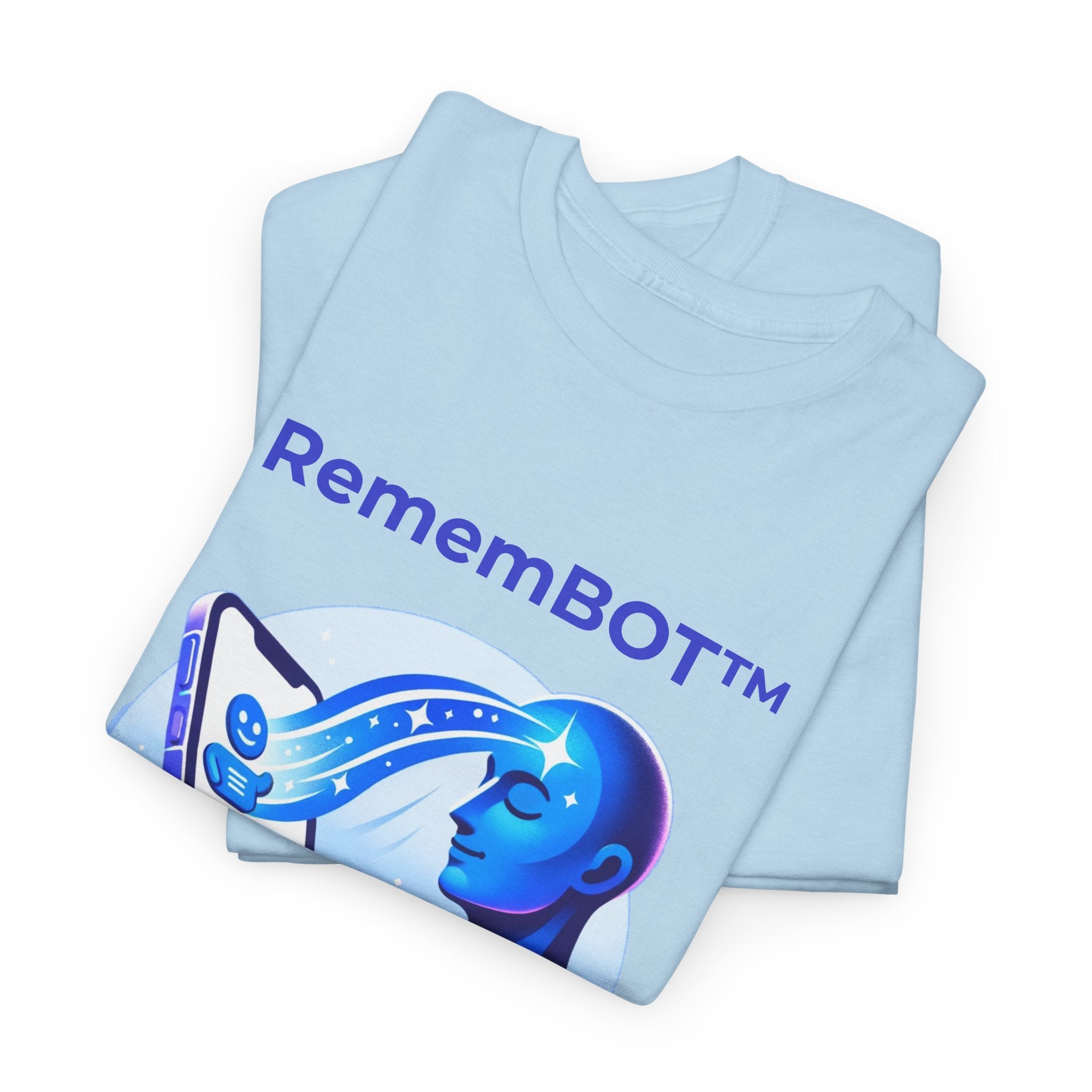 Unisex RememBOT™ Heavy Cotton Tee (Light Edition with Purple Print)