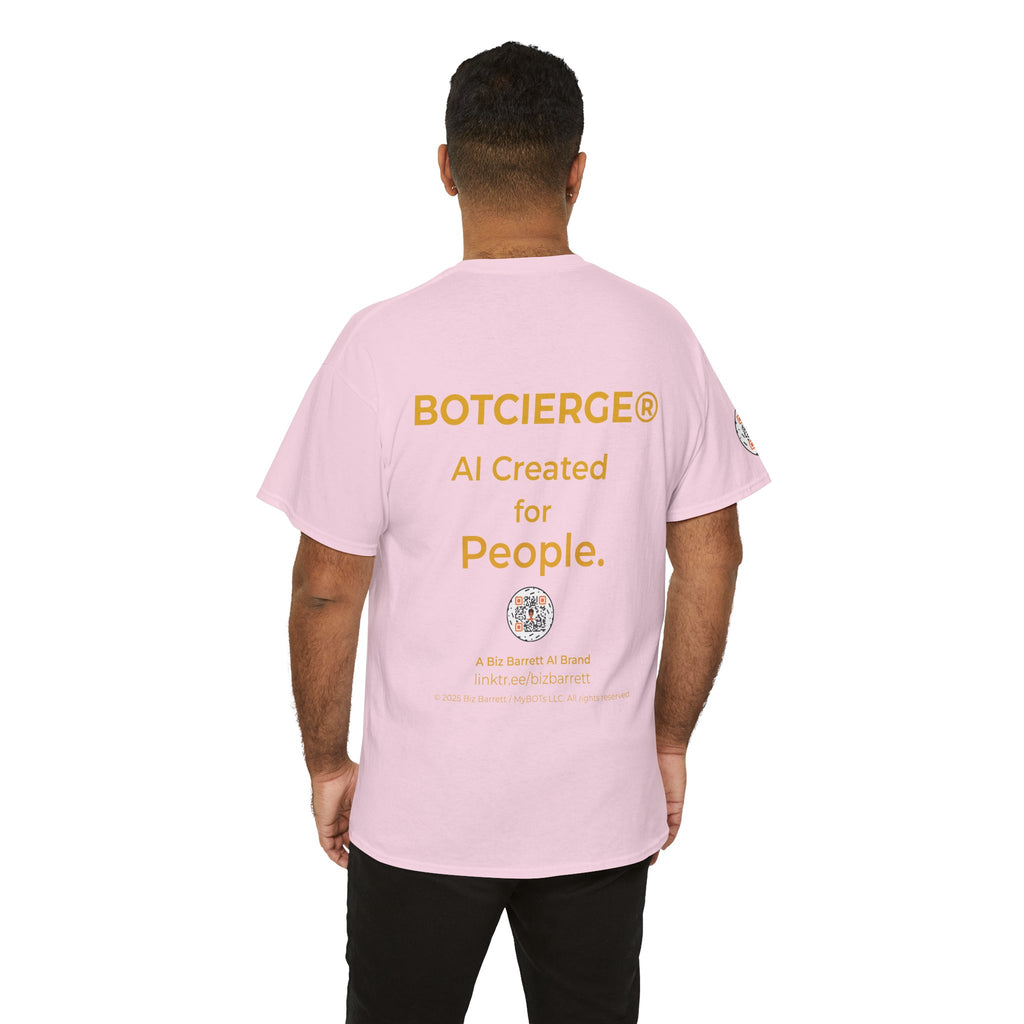 Unisex RememBOT™ Heavy Cotton Tee (Light Edition with Gold Lettering)