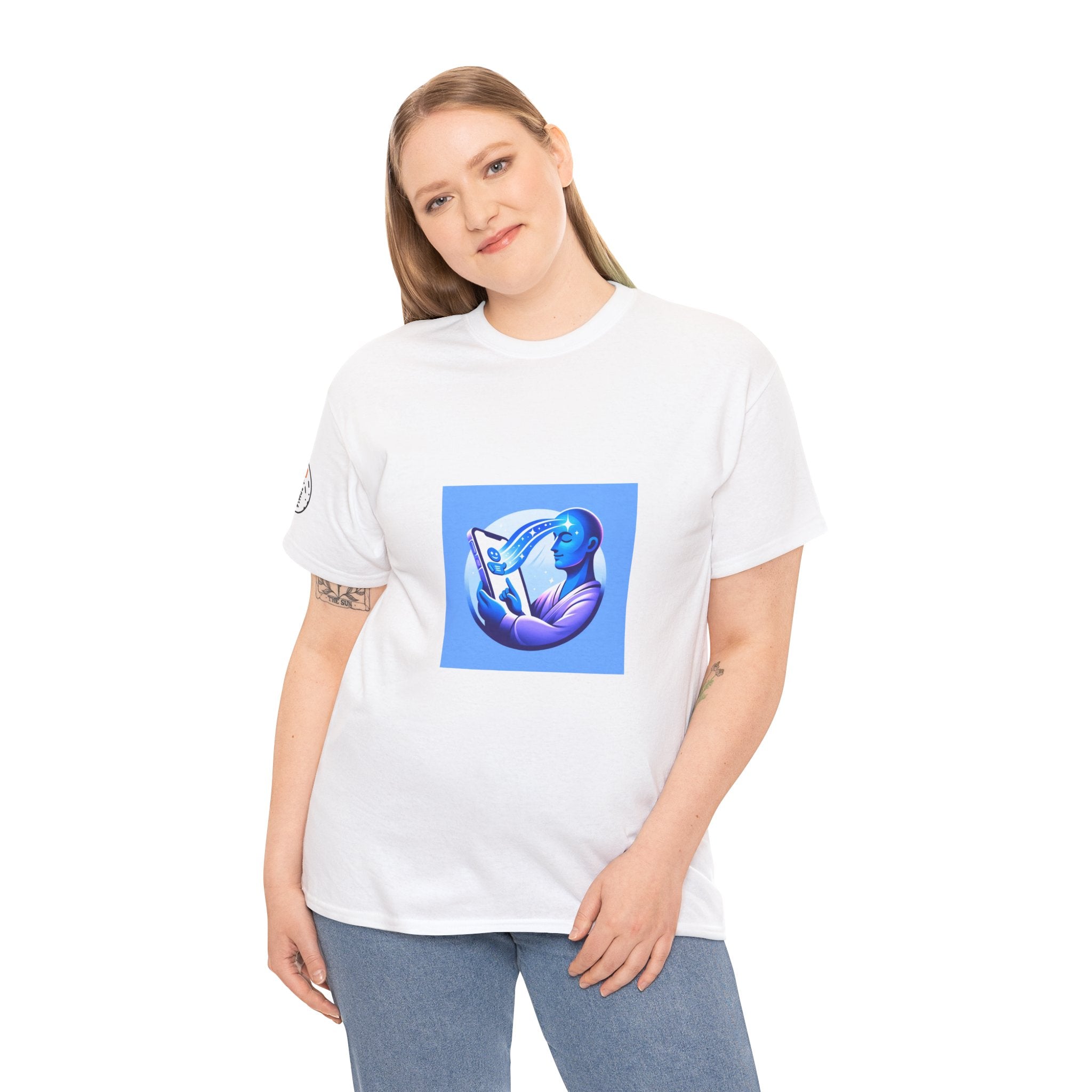 Unisex RememBOT™ Heavy Cotton Tee (Light Edition with White Lettering)