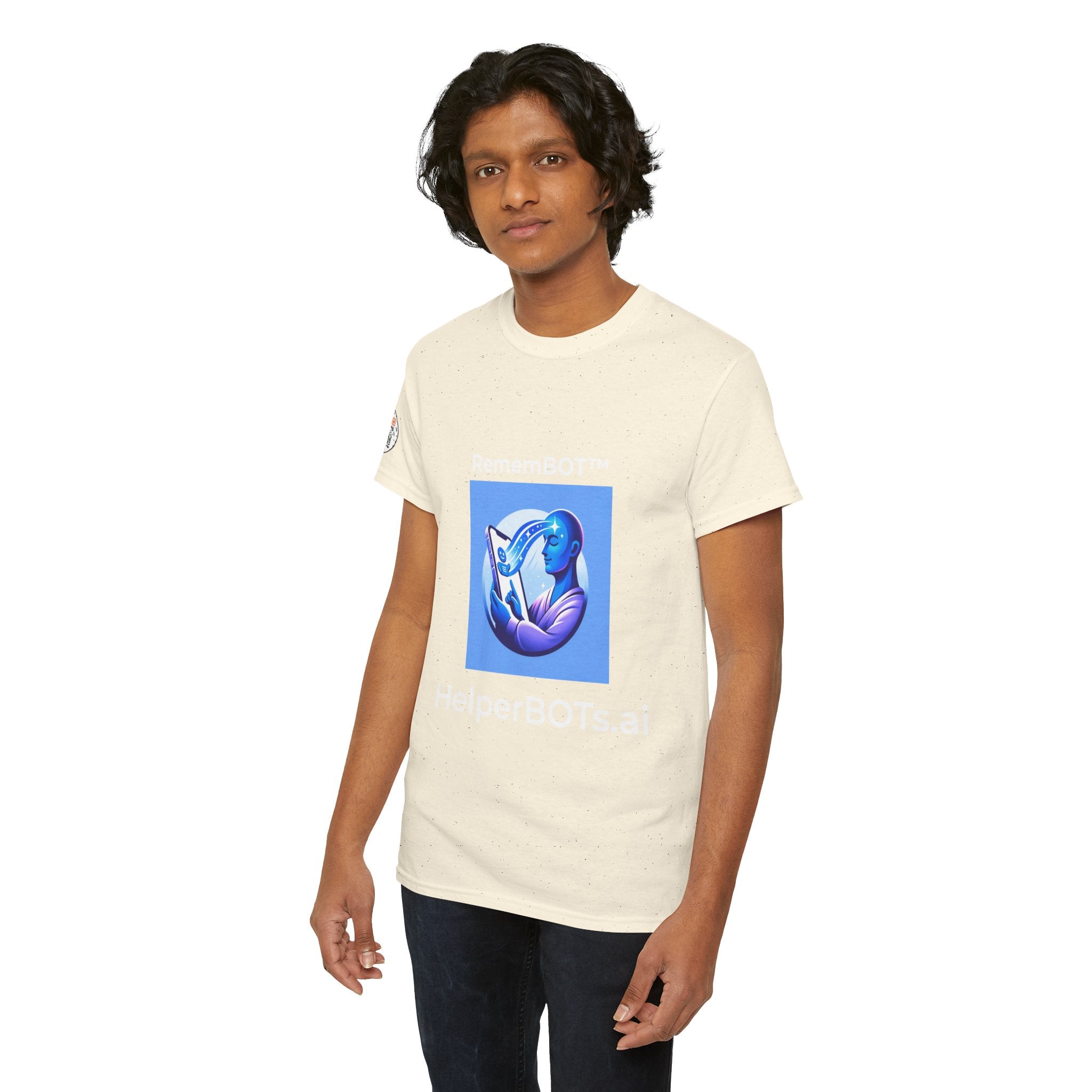 Unisex RememBOT™ Heavy Cotton Tee (Light Edition with White Lettering)