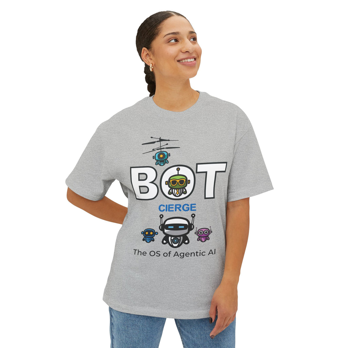 Unisex Logo Oversized Boxy Tee (Light Edition)