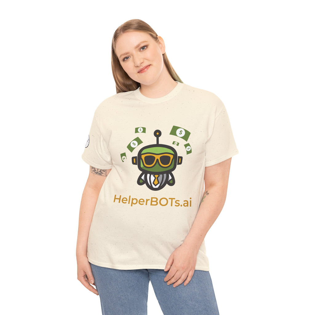 Unisex Financial BOT Heavy Cotton Tee (Dark Edition with Gold Print)