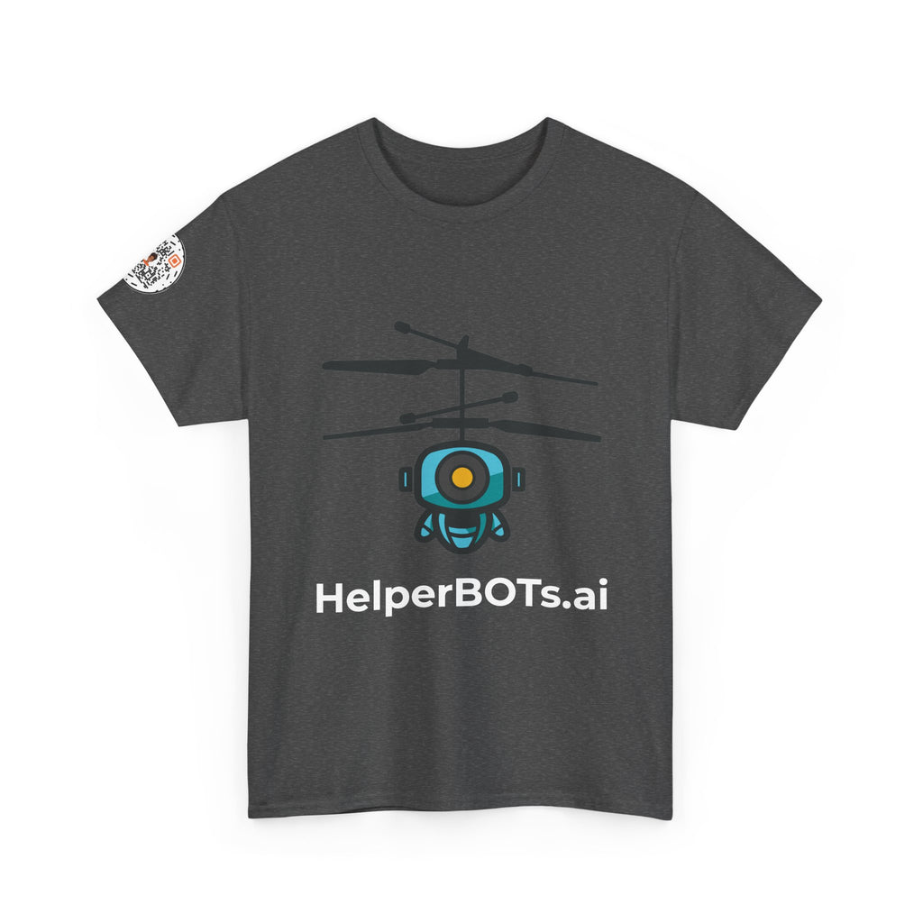 Unisex Security BOT Heavy Cotton Tee (Dark Edition with White Print)