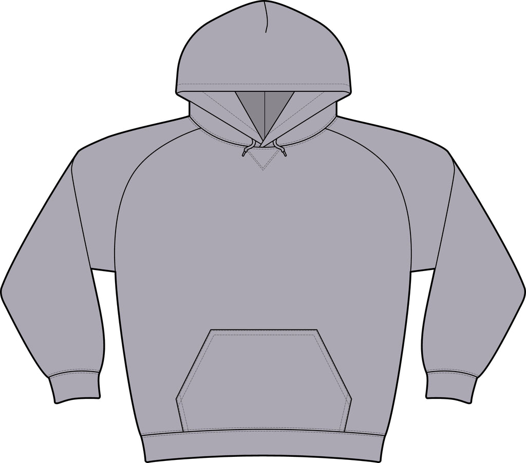 Logo Unisex Drive Fleece Pullover Hoodie (Dark Edition with White Print)