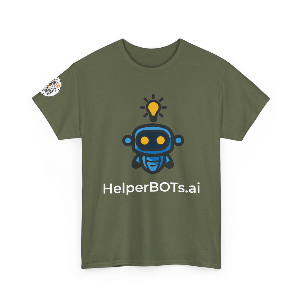 Unisex Personal Development BOT Heavy Cotton Tee (Dark Edition with White Print)