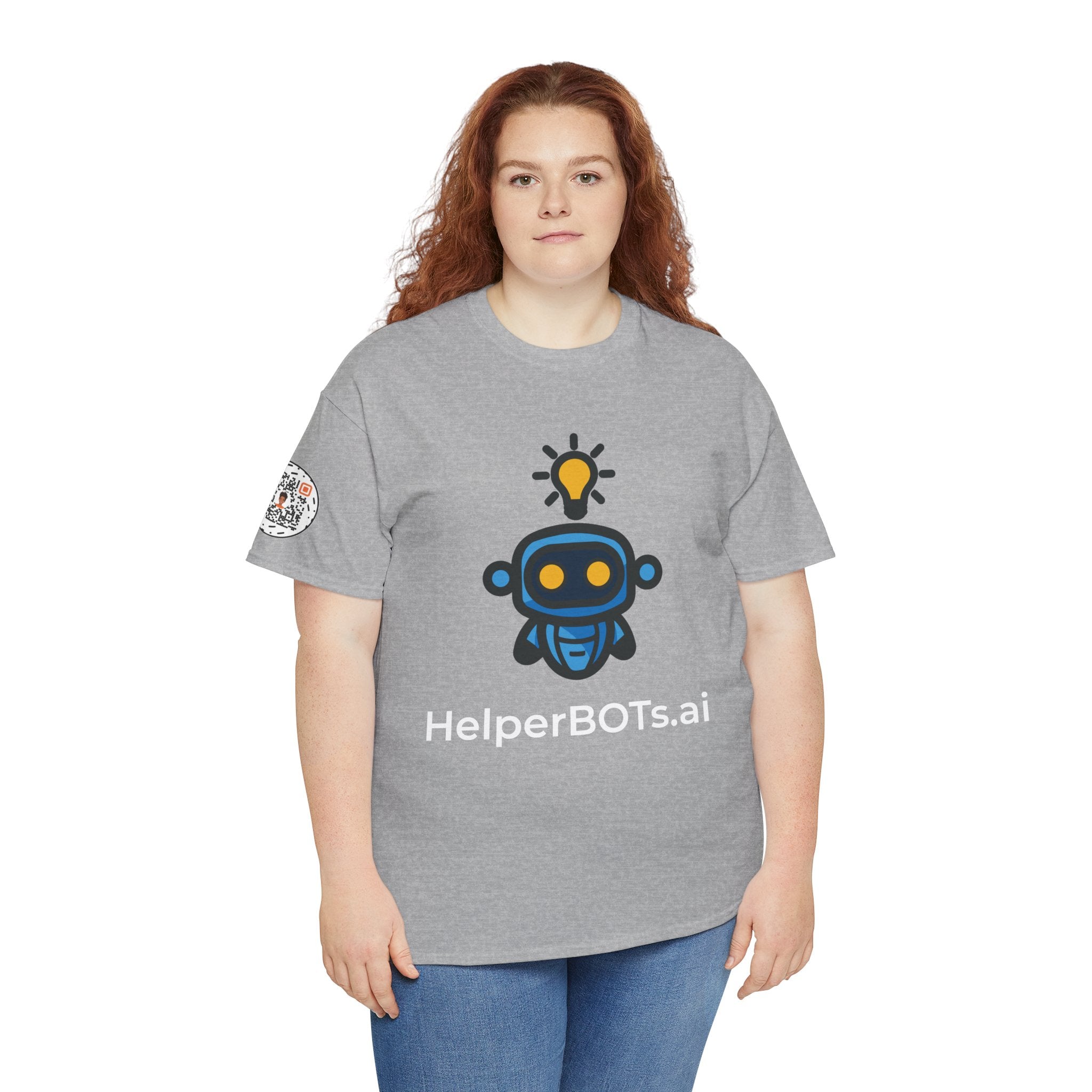 Unisex Personal Development BOT Heavy Cotton Tee (Dark Edition with White Print)