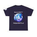 Unisex RememBOT™ Heavy Cotton Tee (Dark Edition with White Print)
