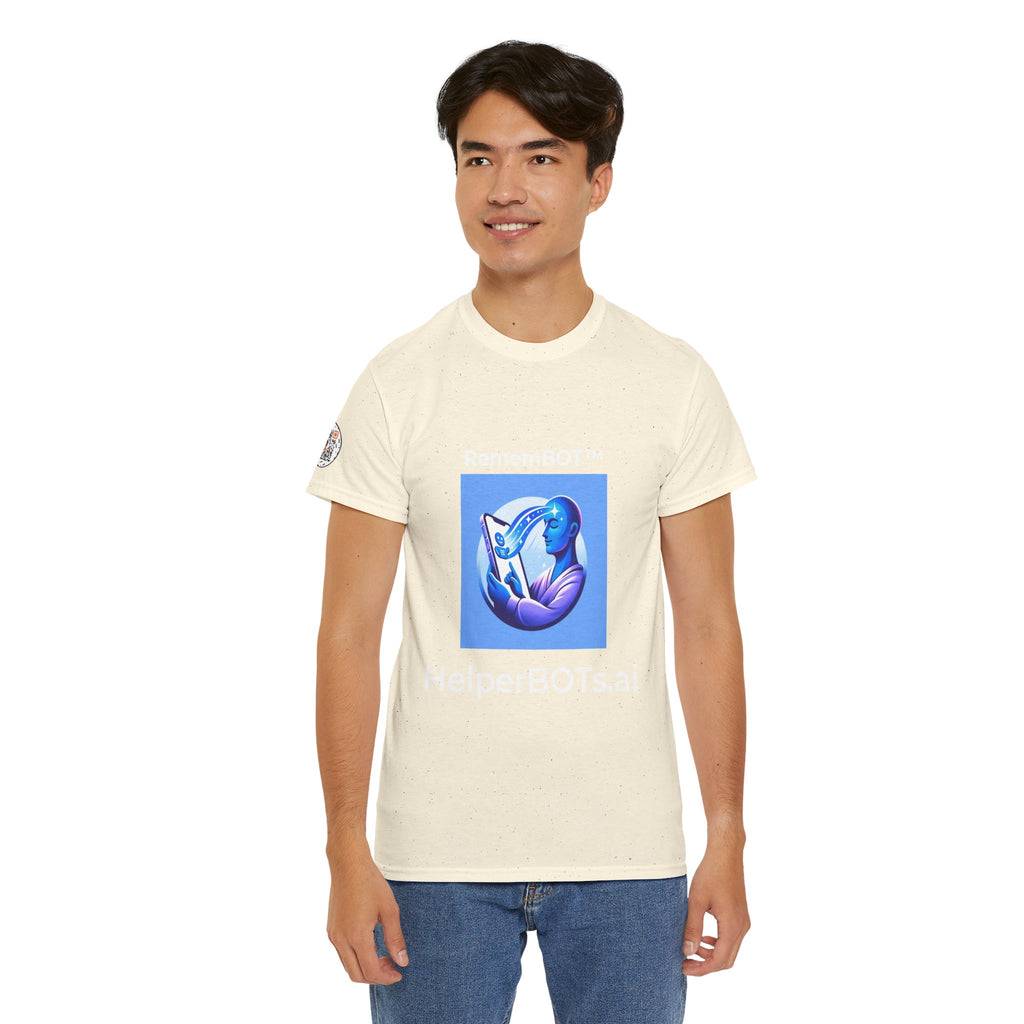 Unisex RememBOT™ Heavy Cotton Tee (Light Edition with White Lettering)