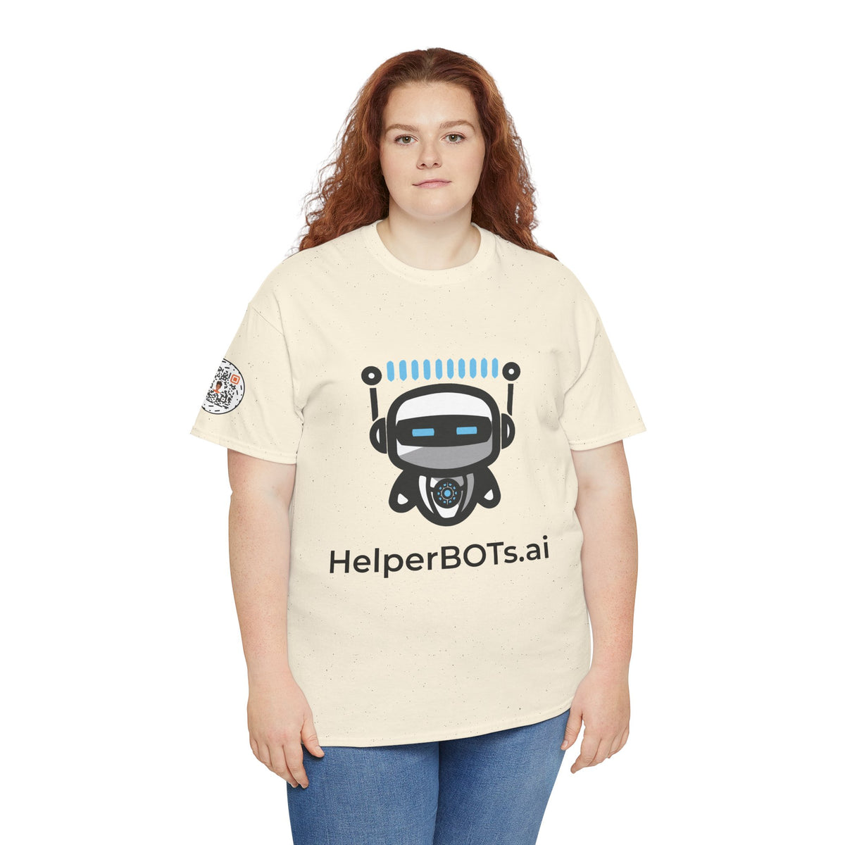 Unisex Productivity BOT Heavy Cotton Tee (Light Edition with Black Print)