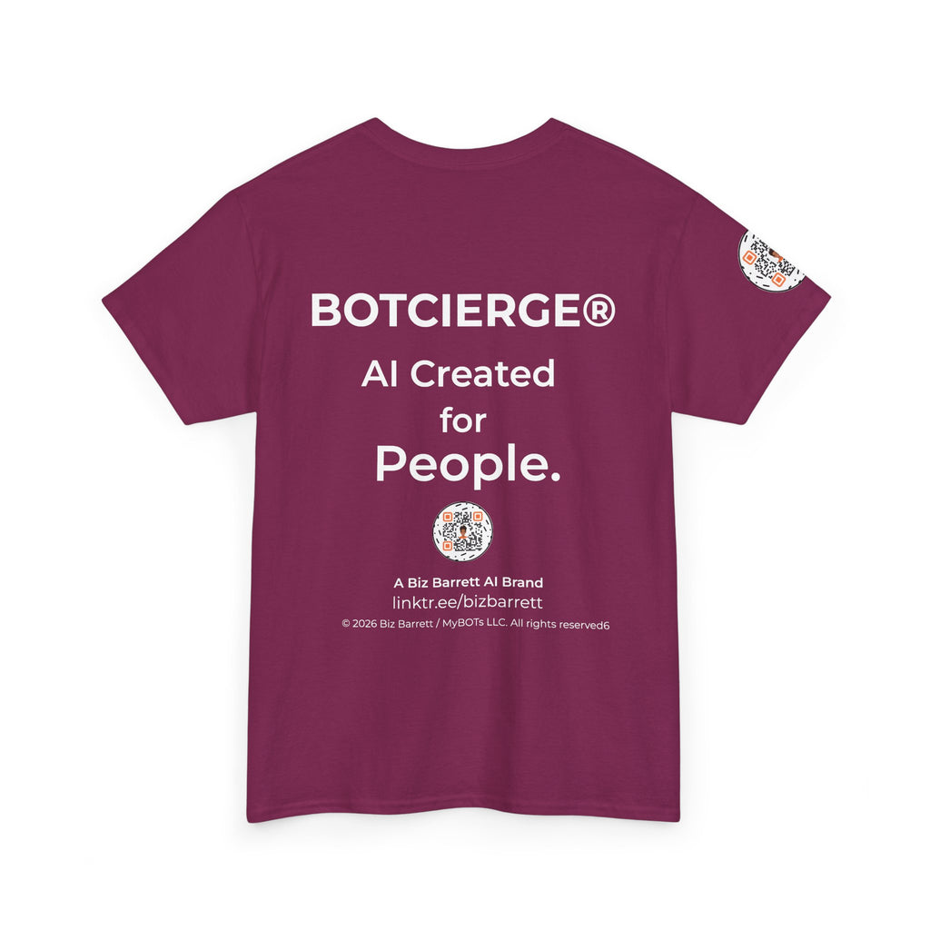 Unisex Healthcare BOT Heavy Cotton Tee (Dark Edition with White Print)