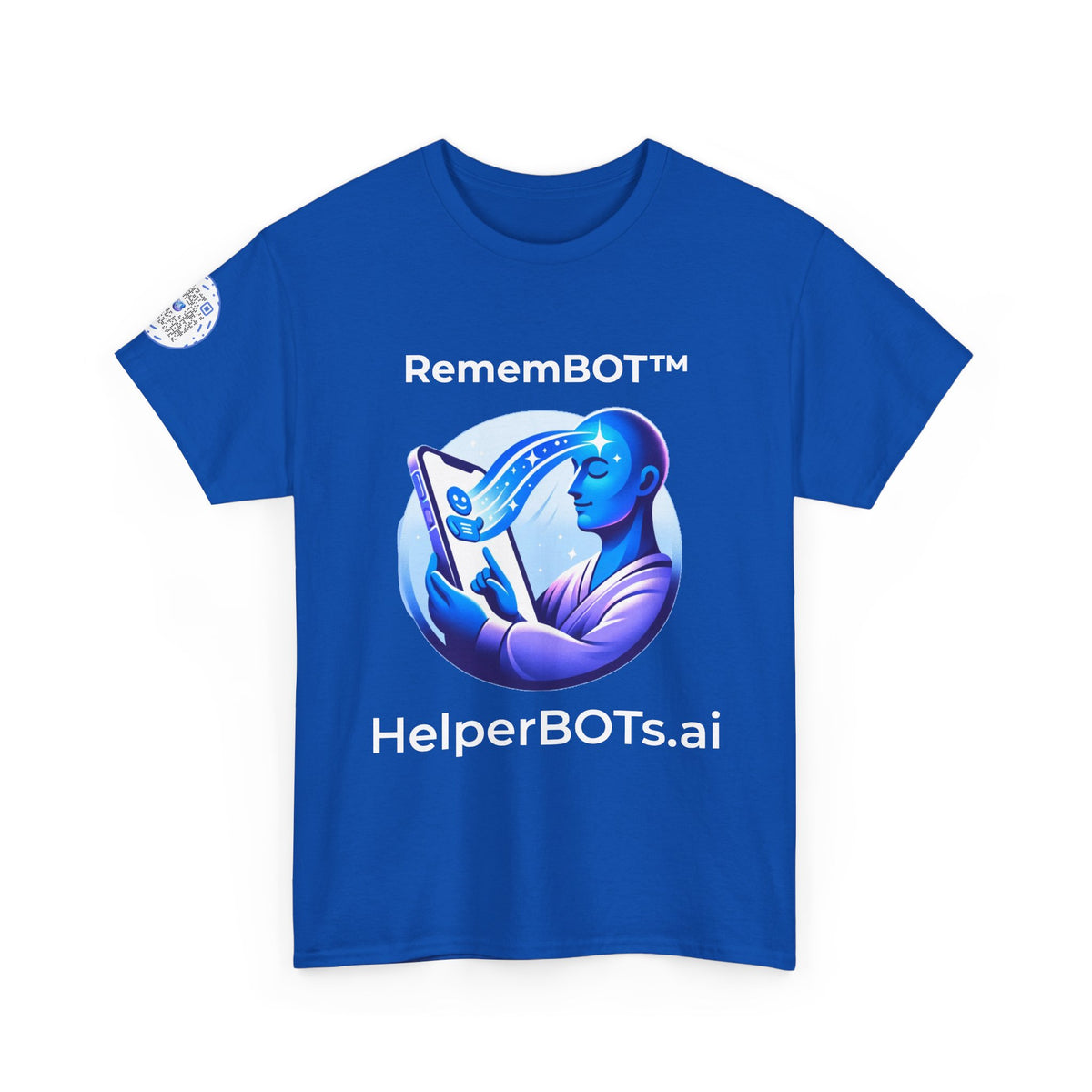 Unisex RememBOT™ Heavy Cotton Tee (Dark Edition with White Print)