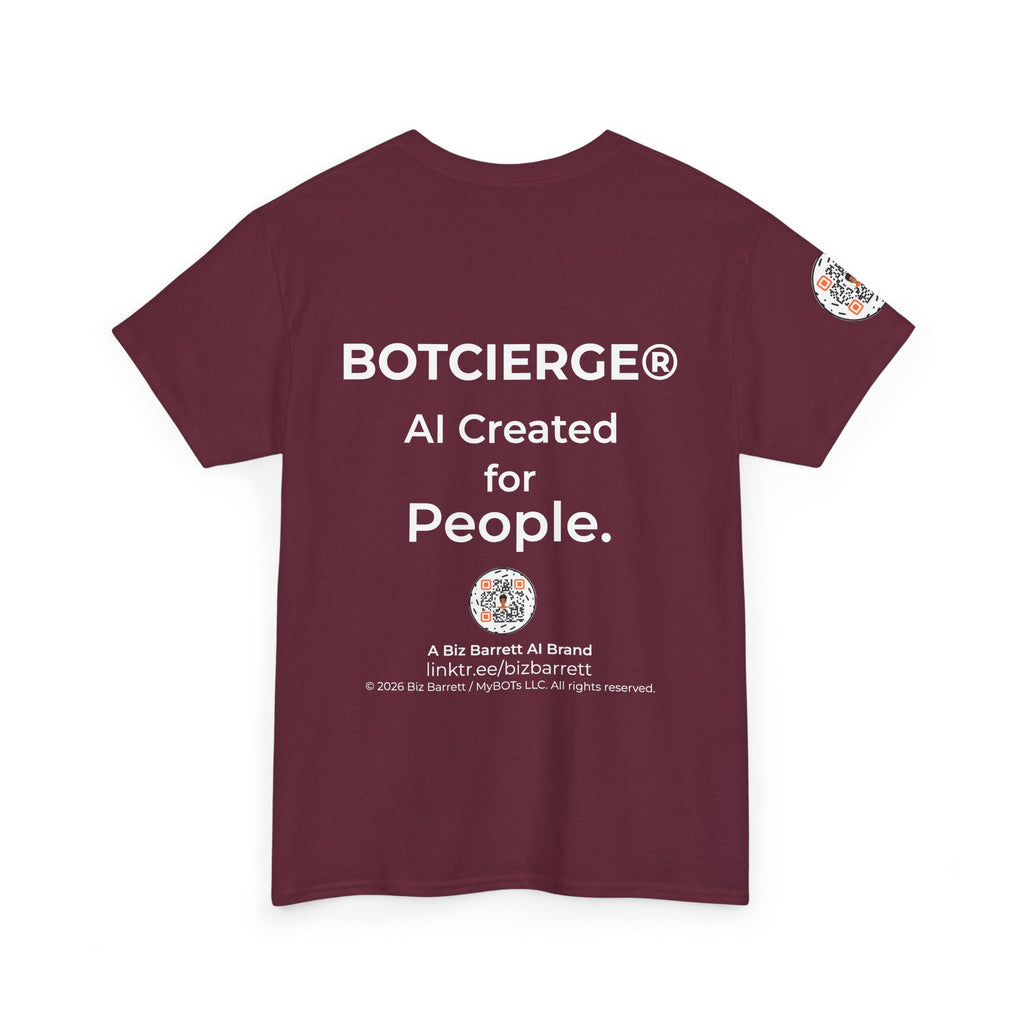 Unisex Love and Relationships BOT Heavy Cotton Tee (Dark Edition with White Print)