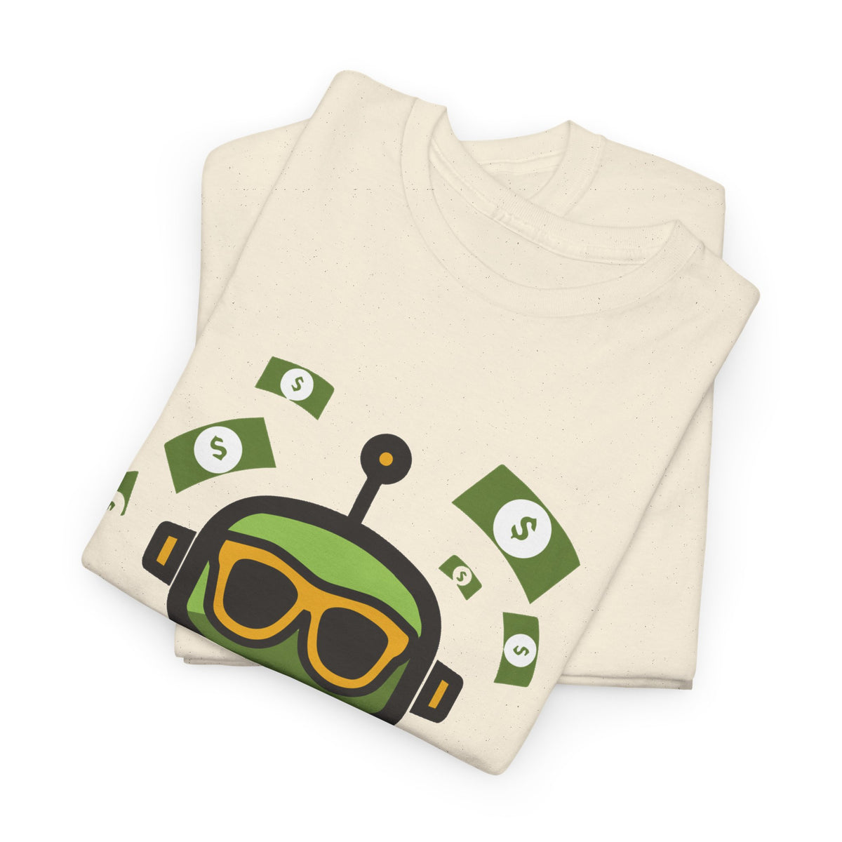 Unisex Financial BOT Heavy Cotton Tee (Dark Edition with White Print)