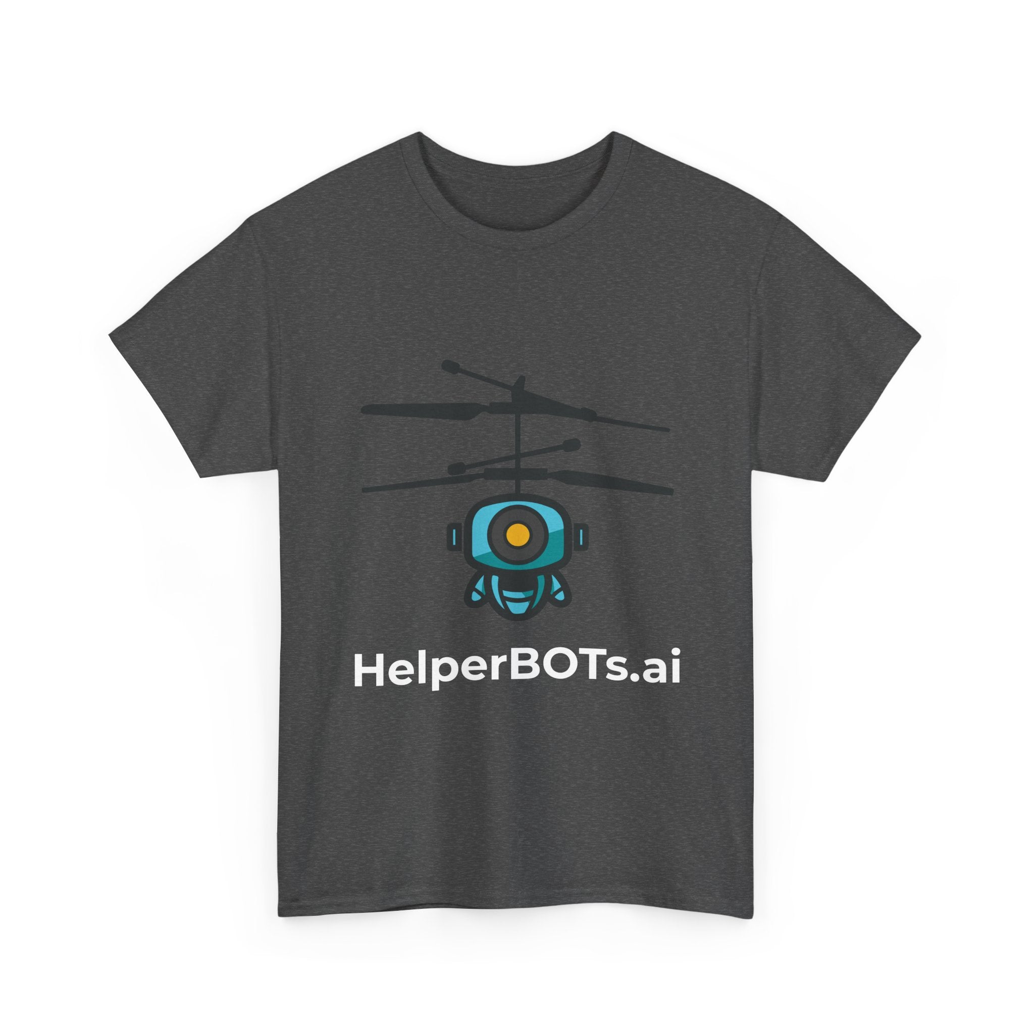 Unisex Security BOT Heavy Cotton Tee (Dark Edition white text)