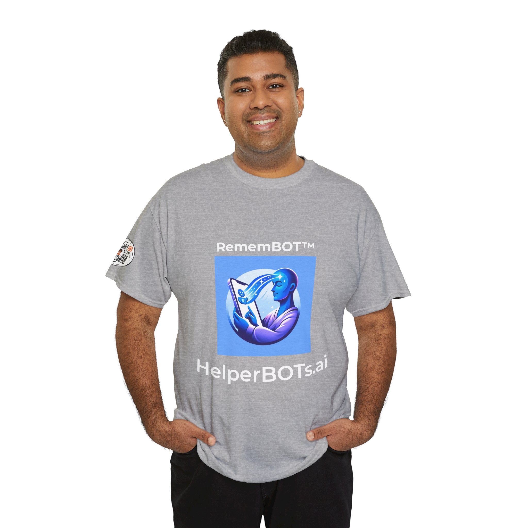 Unisex RememBOT™ Heavy Cotton Tee (Light Edition with White Lettering)