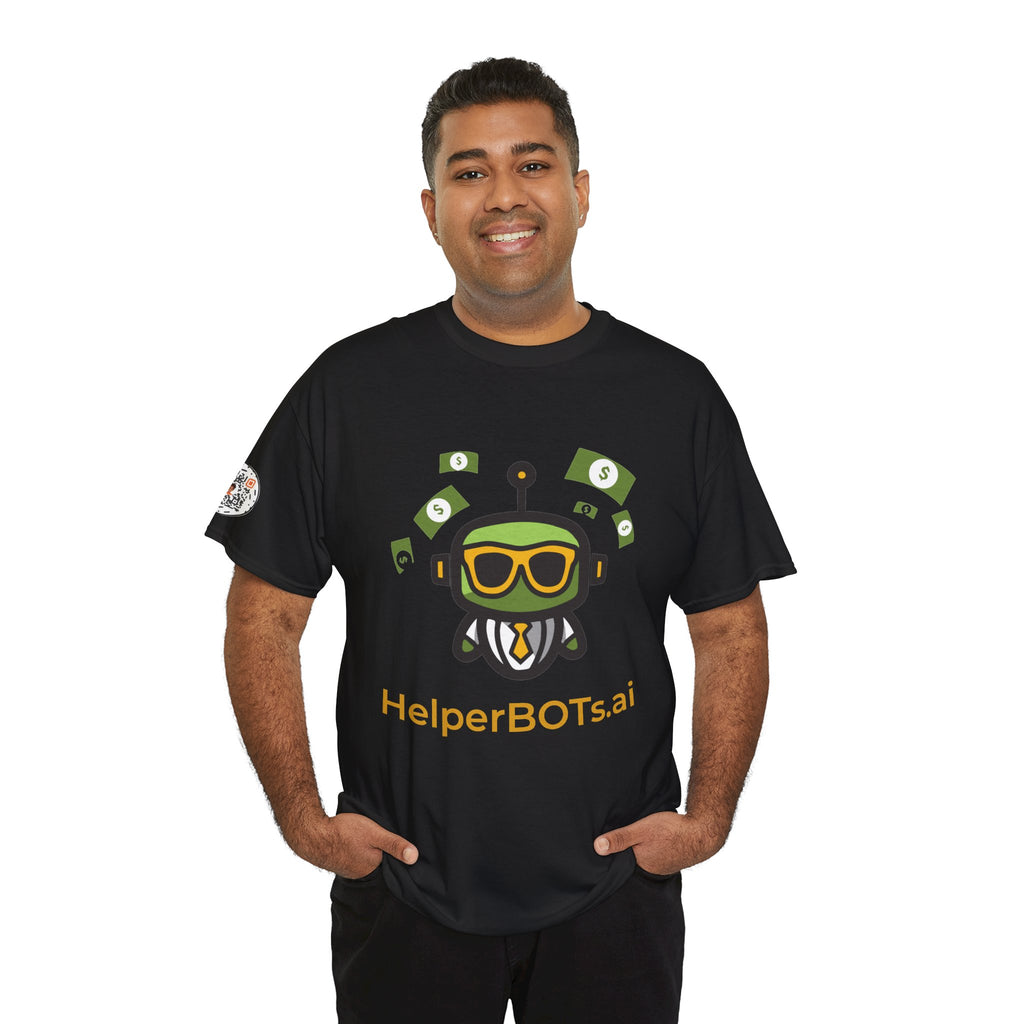 Unisex Financial BOT Heavy Cotton Tee (Dark Edition with Gold Print)