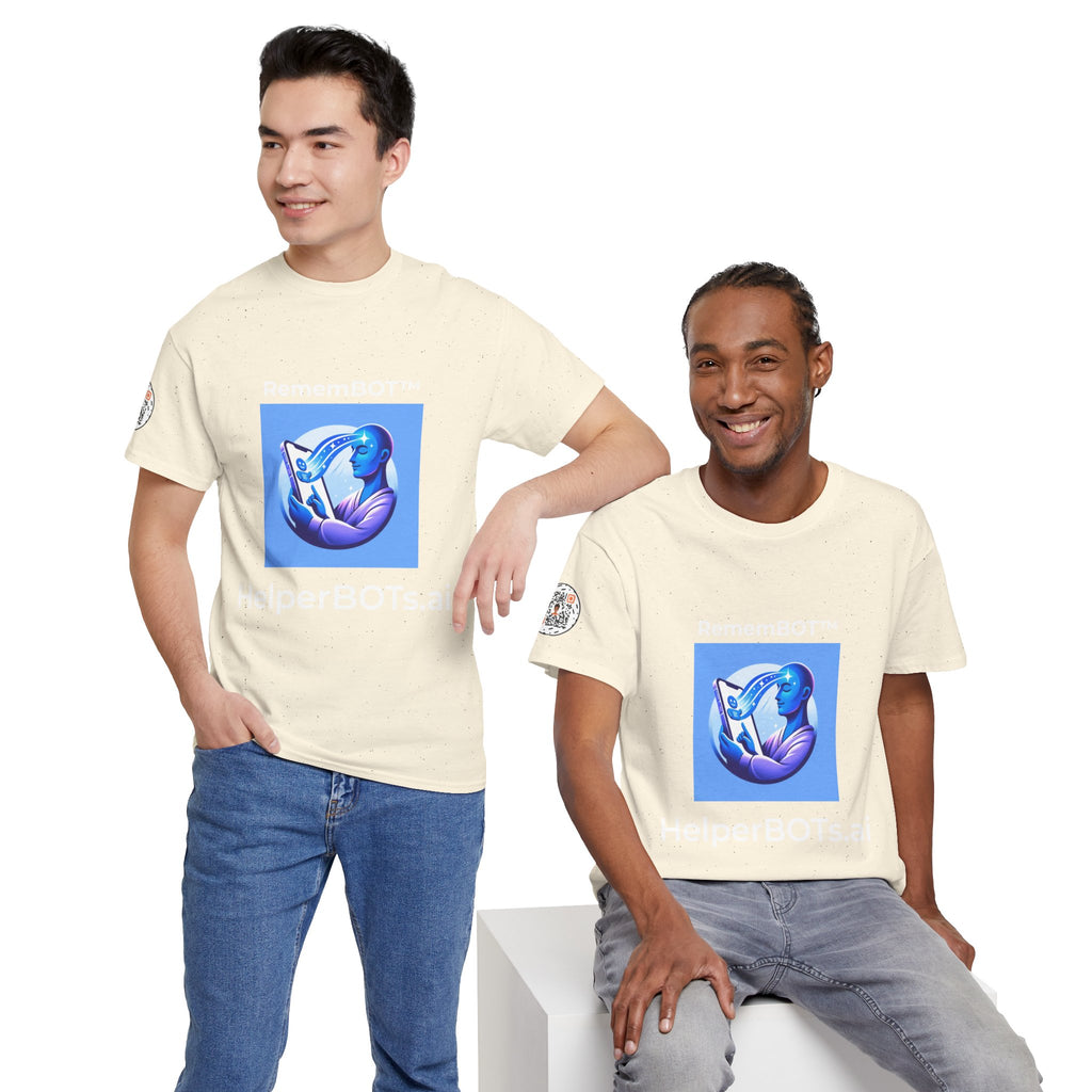 Unisex RememBOT™ Heavy Cotton Tee (Light Edition with White Lettering)