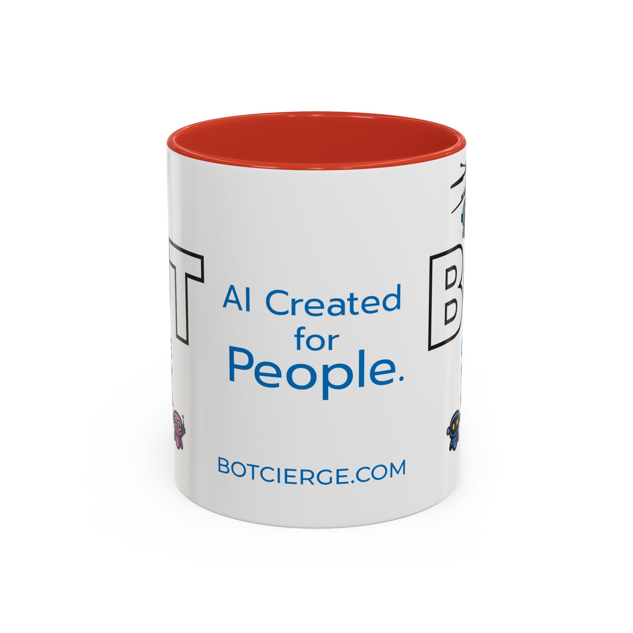 Logo Accent Coffee Mug (11, 15oz) (Dark Edition with Light Blue Print)