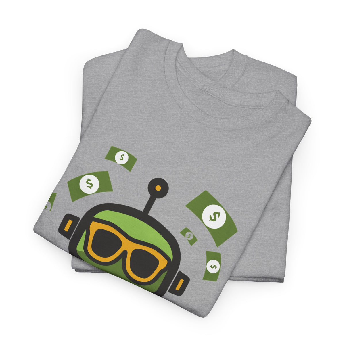Unisex Financial BOT Heavy Cotton Tee (Dark Edition with White Print)