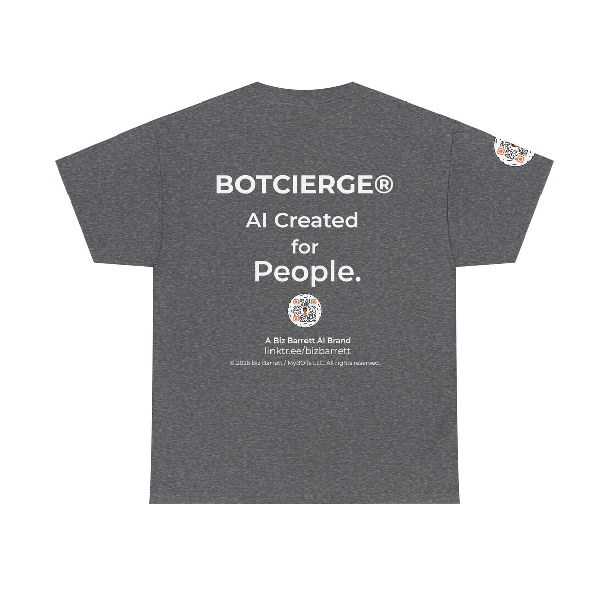 Unisex Music BOT Heavy Cotton Tee (Dark Edition with White Print)