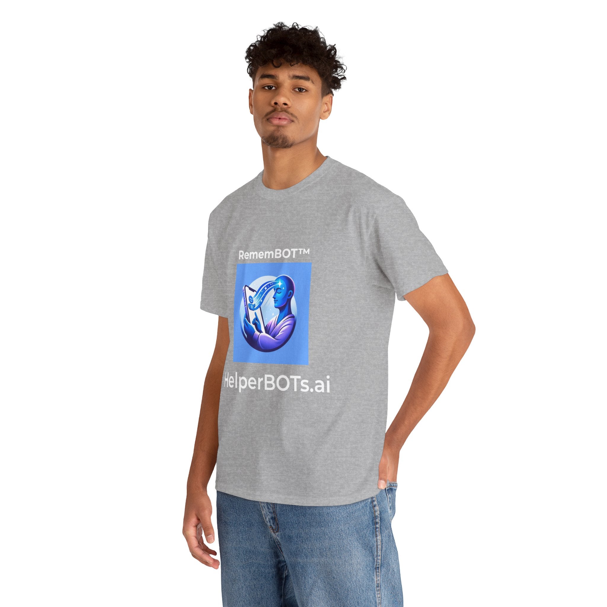 Unisex RememBOT™ Heavy Cotton Tee (Light Edition with White Lettering)