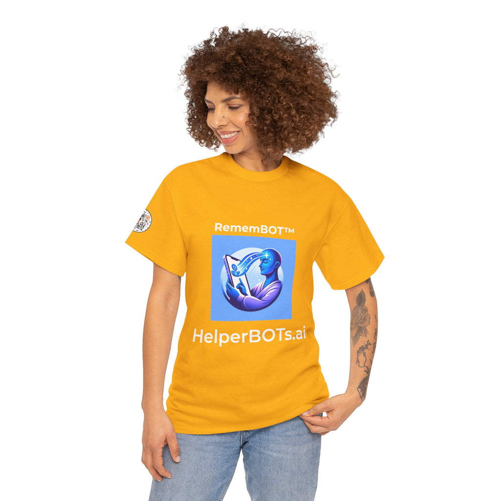 Unisex RememBOT™ Heavy Cotton Tee (Light Edition with White Lettering)