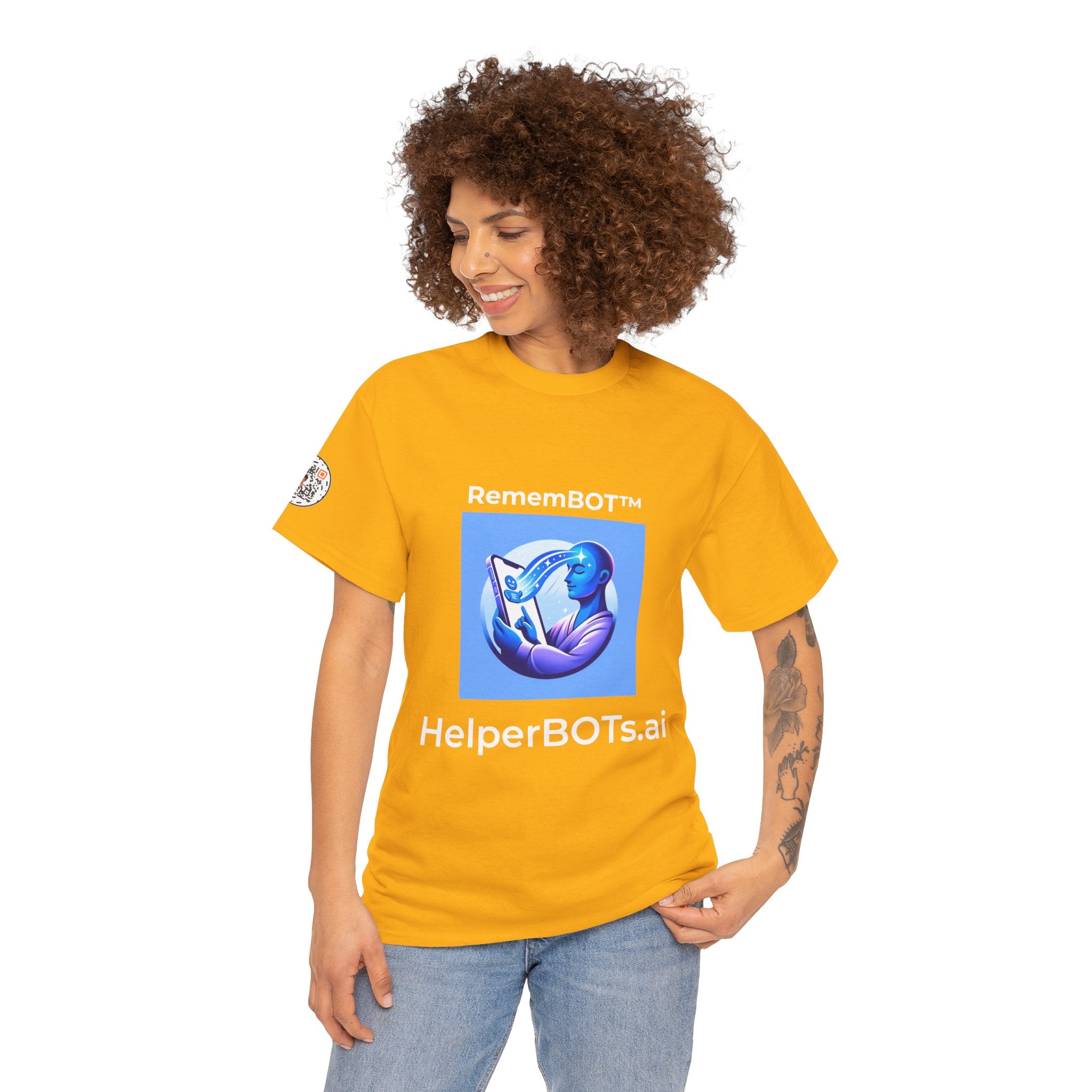 Unisex RememBOT™ Heavy Cotton Tee (Light Edition with White Lettering)