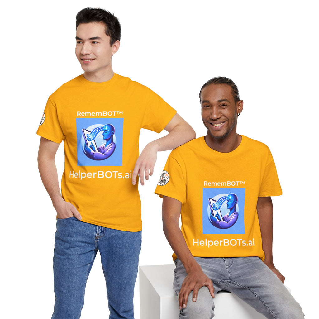 Unisex RememBOT™ Heavy Cotton Tee (Light Edition with White Lettering)