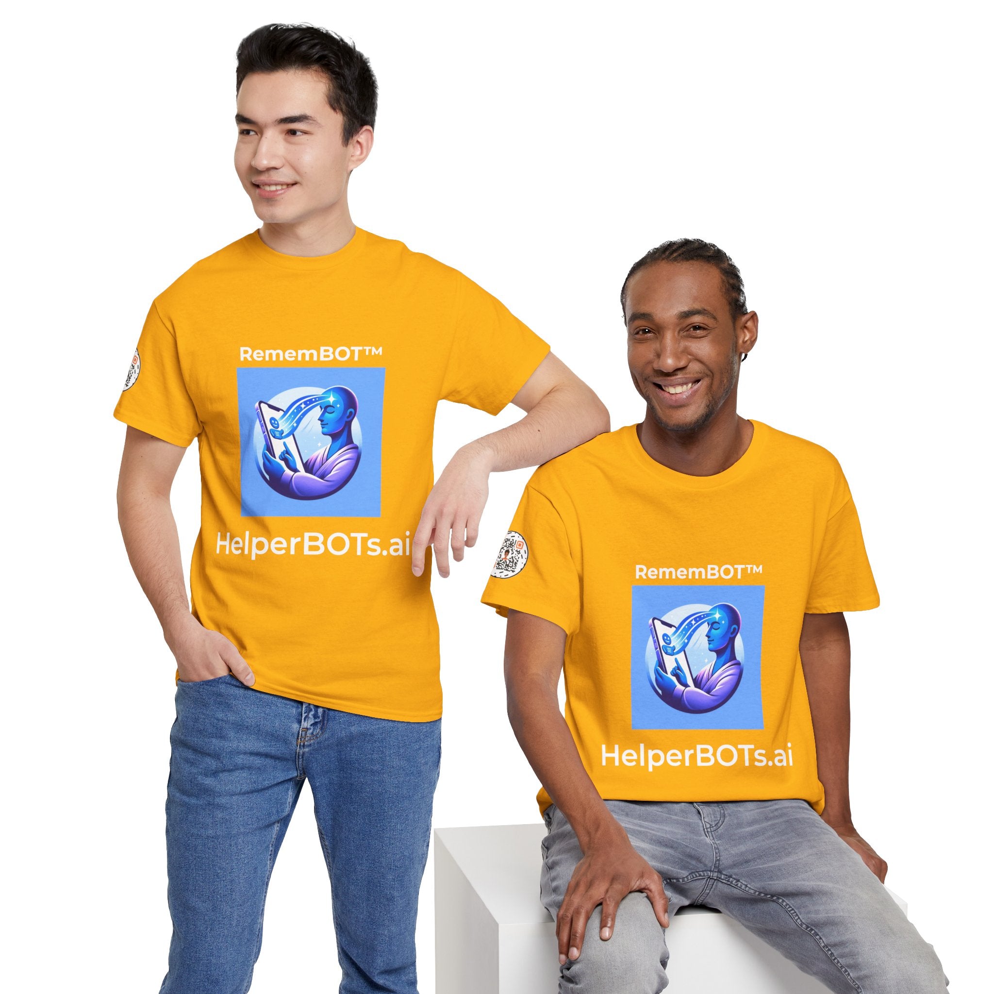 Unisex RememBOT™ Heavy Cotton Tee (Light Edition with White Lettering)